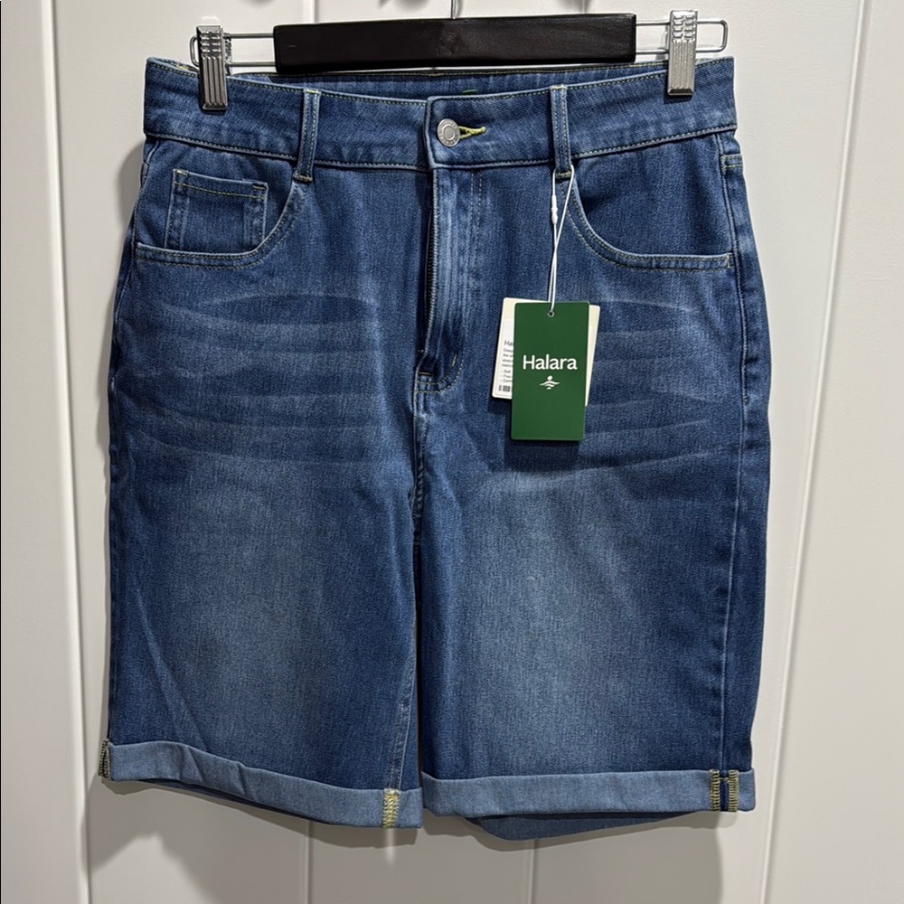 HALARA Blue Jean Shorts for Women